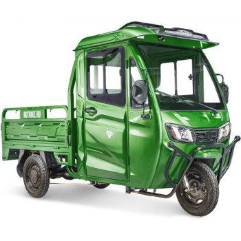 Грузовой электротрицикл Rutrike КАРГО Кабина Универсал 1500 60V1000W зеленый