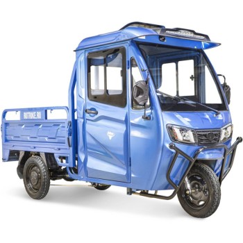 Грузовой электротрицикл Rutrike КАРГО Кабина Универсал 1500 60V1000W синий